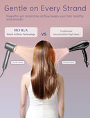 RICHLUX 150,000 RPM HIGH-SPEED HAIR DRYER, 160,000 RPM BLOW DRYER - GRAY - Like New