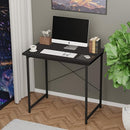 32 Inches Small Space Desk with Earphone Hook Simple Wooden Design Home Office - Brand New
