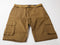 BLU ROCK NEW YORK MEN SLIM FIT STRETCH BELTED CARGO SHORTS SIZE: MEN 32 - KHAKI - Like New