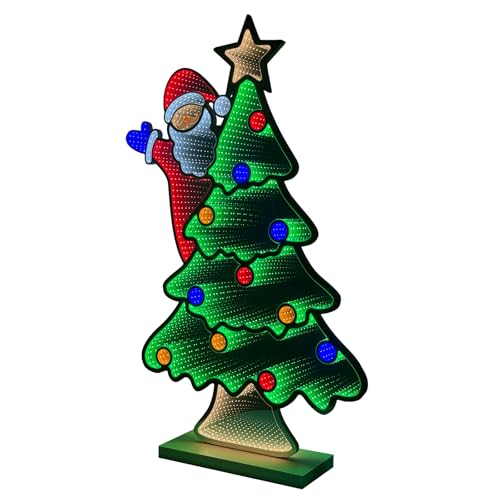 Hogardeck Christmas Decorations Indoor, 4 FT Christmas Tree with Santa Infinity - Like New