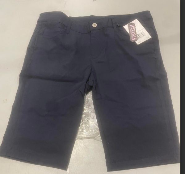 AUTHENTIC GALAXY BY HARVIC FOR HER BLACK COMFTY SHORT - SIZE: YOUTH 13/14 - NAVY - Brand New