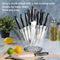 Gibson Soho Lounge 16 Piece Stainless Steel Kitchen Knife Set - Black Like New