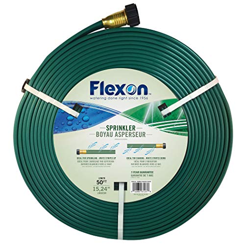 FLEXON 50-FOOT THREE TUBE SPRINKLER HOSE - GREEN - Like New