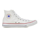 CONVERSE CHUCK TAYLOR ALL STAR CANVAS HI SIZE: MEN 5.5 WOMEN 7.5 OPTICAL WHITE - Like New