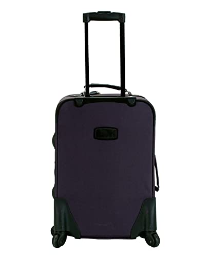ROCKLAND PASADENA SOFTSIDE SPINNER WHEEL LUGGAGE, CARRY-ON 20" - PURPLE - Brand New