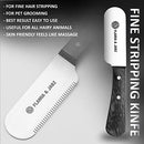 FLAMIA & JABZ FJ PROFESSIONAL STRIPPING KNIFE KIT, 6 PIECES SET - BLACK - Brand New