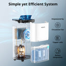 KESNOS 80 PINT DEHUMIDIFIER DOE 25 PT UP TO 5000 SQ. FT - WHITE/BLACK - Like New