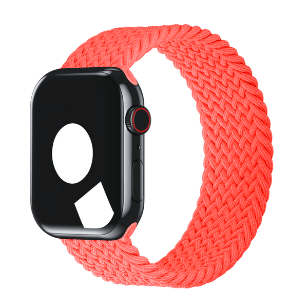 APPLE WATCH 40MM BRAIDED SOLO LOOP SIZE 4 - ELECTRIC ORANGE - Brand New