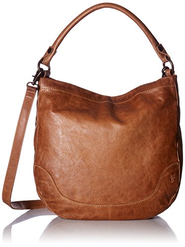 FRYE WOMEN'S MELISSA HOBO HANDBAG, ADJUSTABLE STRAP & POCKETS DB149 - BEIGE - Like New
