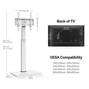 FITUEYES TV STAND WITH MOUNT - WHITE - Like New
