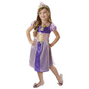 DISNEY PRINCESS RAPUNZEL SING & SHIMMER MUSICAL DRESS COSTUME ONE SIZE - PURPLE - Like New