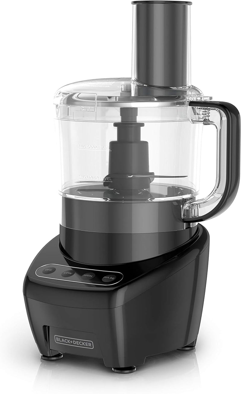 BLACK+DECKER 3-in-1 Easy Assembly 8-Cup Food Processor FP4200 - Black - Like New