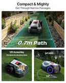 ANTHBOT M5 Robot Lawn Mower 1/8 Acre Dual Vision+Full-Band RTK Lawnmower - Gray - Like New