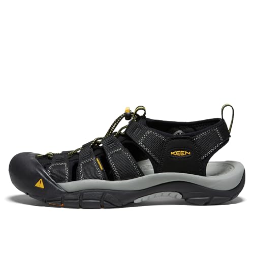 KEEN MEN NEWPORT H2 CLOSED TOE WATER SANDAL SIZE MEN 9 BLACK - Like New