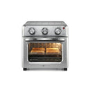 VAL CUCINA 12.7 QT COMPACT AIR FRYER TOASTER OVEN COMBO 2-RACK 6-IN-1 - SILVER - Like New