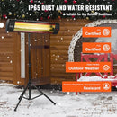 VEVOR INFRARED HEATER, 1500W, 3 SPEEDS & TIMER, 34"L, T13-GR15VDL - BLACK - Like New