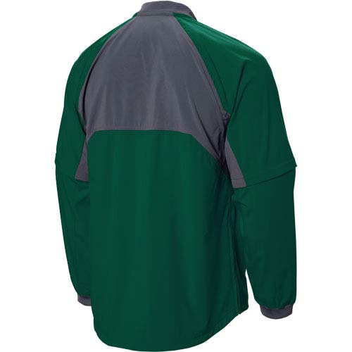 6784 ADIDAS MENS FIELDER S CONVERTIBLE JACKET GREEN ONYX GREY M - Like New