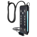 GE ULTRAPRO 12 OUTLET SURGE PROTECTOR, TETHERED 2 USB PORTS, 11824 - BLACK - Like New