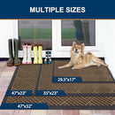 Smiry Front Door Mat Outside Entrance, Heavy Duty Outdoor Mat, 35x23 - Brown - Brand New