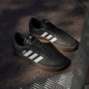 ADIDAS TRAINERS VL COURT 3.0 SIZE MEN 13 (AU/UK M12.5) BLACK/WHITE/GUM - Like New