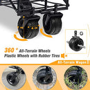 Collapsible Heavy Duty Beach Wagon Cart Outdoor Folding Utility Camping Garden - Brand New