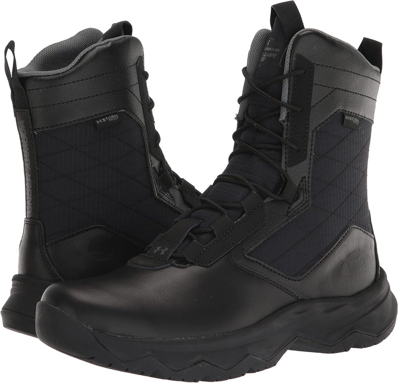 Under Armour Stellar G2 WP Size 11.5 MENS- BLACK/BLACK/PITCH GRAY - Like New