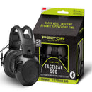 PEL TOR TACTICAL 500 HEARING PROTECTION EAR MUFFS 25 DB NOISE - BLACK - Like New