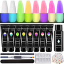HOMOST Poly Nail Gel Kit 8 Colors Builder Gel Extension Kit - B08H22PYJ1 - Like New
