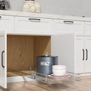 OCG Pull Out Organizer Cabinet Drawers Pull Out Shelves Base Cabinet - Chrome - Brand New
