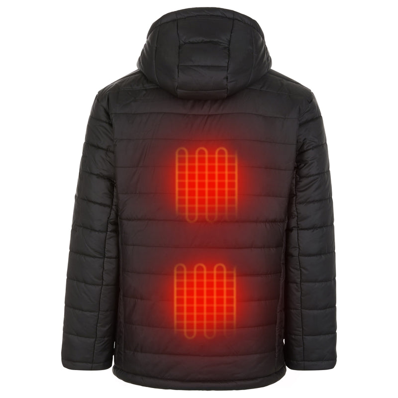 HELIOS THE HEATED COAT PAFFUTO STYLE FOR MEN - SIZE: MEN 2XL - BLACK NOIR - Like New
