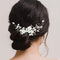 CASDRE FLOWER BRIDE WEDDING HAIR VINE PEARL BRIDAL HEADPIECE - SILVER - Like New