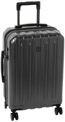 DELSER PARIS TITANIUM HARDSIDE EXPANDABLE LUGGAGE SPINNER WHEELS 21 INCH - BLACK - Brand New