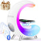 BURLAN MULTIFUNCTIONAL BLUETOOTH SPEAKER WITH DESK LAMP TABLE LAMP - WHITE - Like New