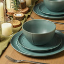 STONE LAIN INFINITY 12-PIECE DINNERWARE SET STONEWARE, PLATES AND BOWLS - GREEN - Like New