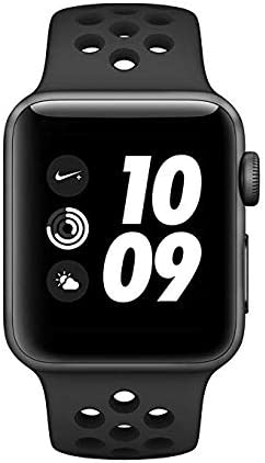 Apple Watch Nike+ 3 GPS 42mm Space Gray Alum Case Anthracite/Black Band Like New