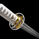 JianXuanDaDJ Handmade Pure White Katana Extremely Sharp Hand Honed Blade - Brand New