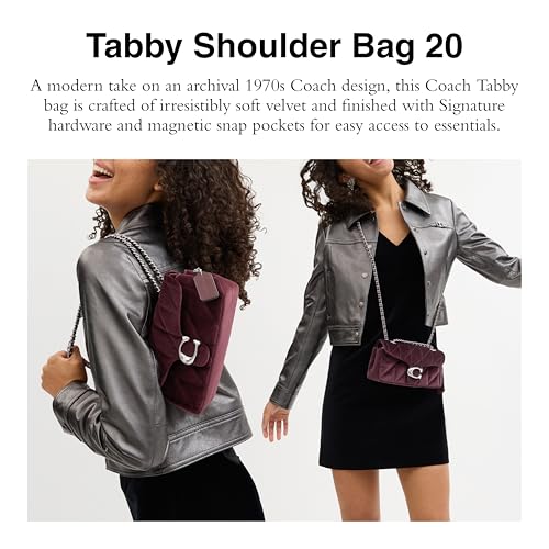 COACH TABBY SHOULDER BAG 20, ONE SIZE - LH/MERLOT - Brand New