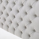CHRISTOPHER KNIGHT HOME JEZEBEL FABRIC HEADBOARD QUEEN/FULL 55444.00LGRY - GREY - Like New