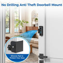 BISTEE NO DRILL BLINK DOORBELL MOUNT PROTECTIVE COVER CASE - BLACK - Like New