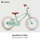 RoyalBaby EZ KIDS BIKE 16" CONVERTIBLE, PEDAL BIKE, BOYS, GIRLS - GREEN - Like New