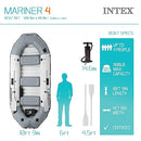 INTEX 68373EP Mariner 3 Inflatable Boat 3 Person 880lb Weight Capacity - Gray - Brand New