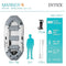 INTEX 68373EP MARINER 3 INFLATABLE BOAT 54IN OARS HIGH-OUTPUT PUMP - GRAY - Like New