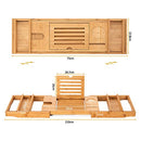 HBlife Bamboo Bathtub Caddy Tray Durable, Non-Slip, One or Two Person B07GR124XB - Brand New