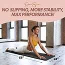 JESSICA SIMPSON YOGA MAT EXTRA THICK PILATES MAT WITH CARRYING STRAP LEOPARD - Brand New
