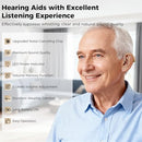 NVBOTY OTC HEARING AID RECHARGEABLE 25+ HOUR BATTERY LIFE K06 - BLACK - Like New