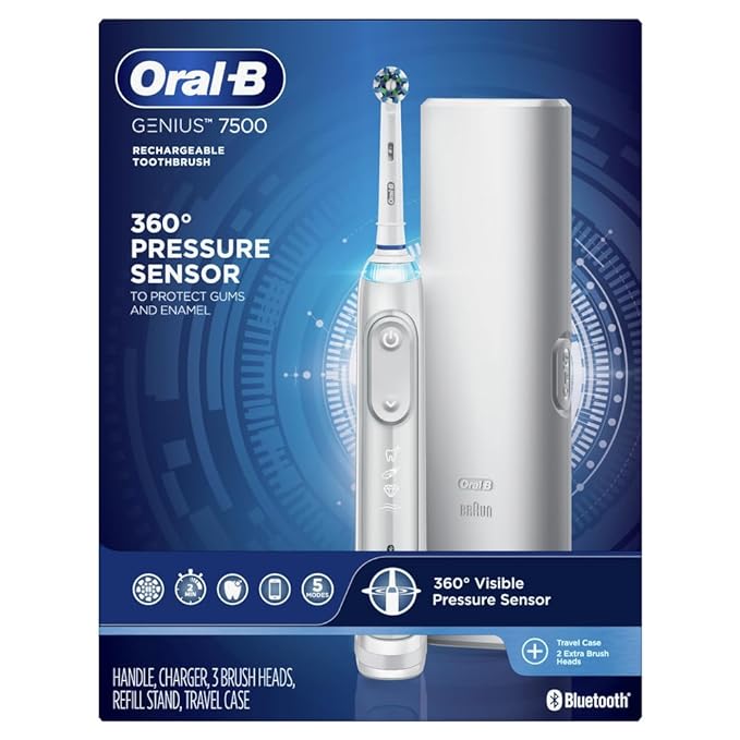 Oral-B 7500 Electric Toothbrush Replacement Brush Heads D701.535.5X - White Like New