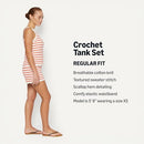 AMAZON ESSENTIALS X SOFIA GRAINGE COTTON CROCHET JUMPER 2XL - IVORY RED STRIPE - Like New