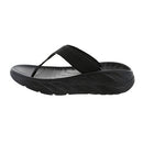 1117910 HOKA ONE ONE ORA RECOVERY FLIP WOMENS SIZE 10 BLACK/DARK GULL GRAY - Brand New