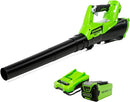 Greenworks 40V 110 MPH/390 CFM Cordless Axial Blower 2.5Ah 2400802 - Green - Like New