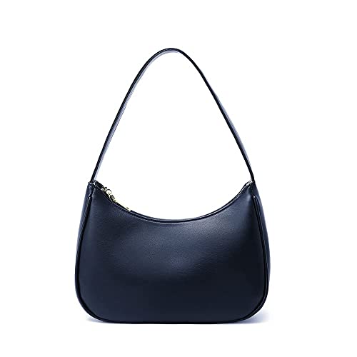 CYHTWSDJ Cute Hobo Tote Handbag Mini Clutch Purse, Zipper Closure - Dark Blue - Like New